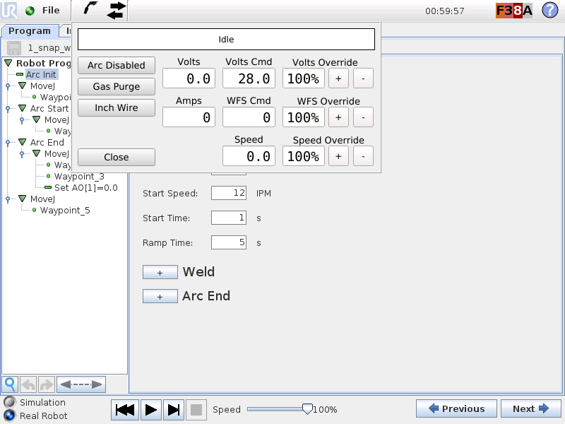 Real-Time Weld Monitoring in UR